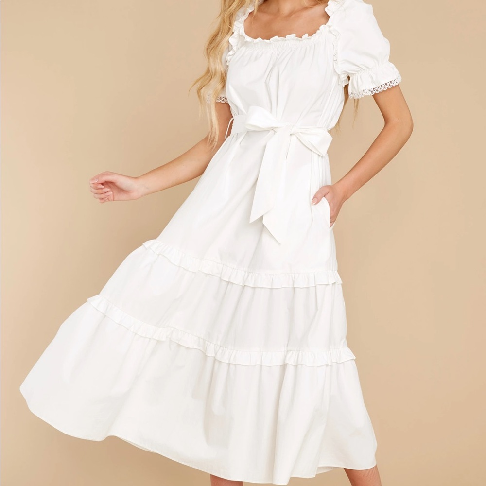 Red Dress Boutique White Midi Dress